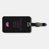 Étiquette À Bagage Tag-Vertical (Dos horizontal)