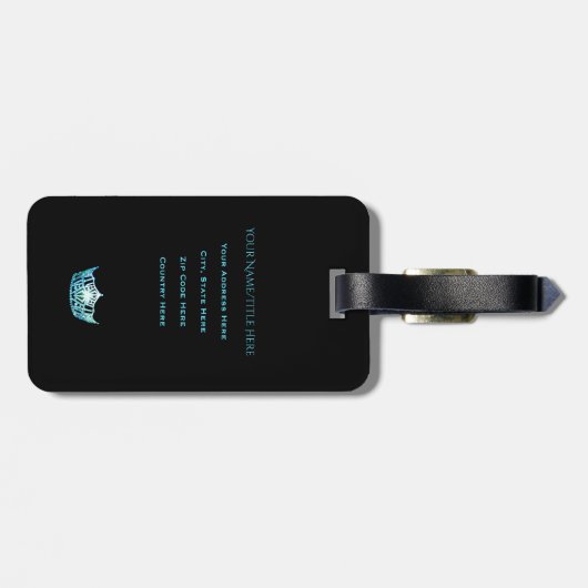 Étiquette À Bagage Tag-Vertical (Dos horizontal)