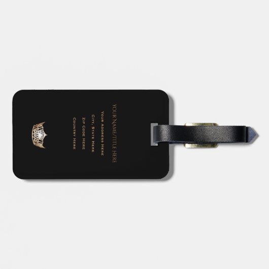 Étiquette À Bagage Tag-Vertical (Dos horizontal)