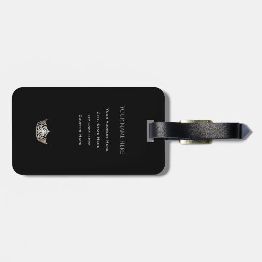 Étiquette À Bagage Tag-Vertical (Dos horizontal)