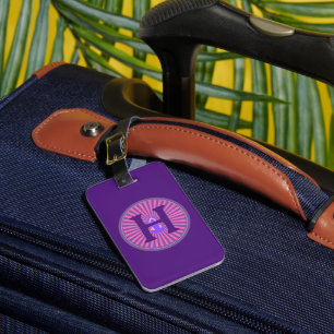 Étiquette À Bagage Tag Yoga Zen - Personnalisé - Ajouter Initial