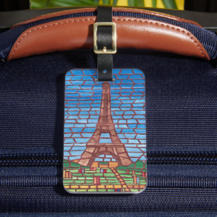Étiquette À Bagage Tags des bagages Tour Eiffel Paris tendance