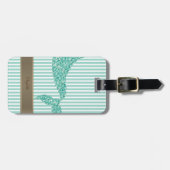 Étiquette À Bagage Tail de sirène Bracelet blanc (Devant horizontal)