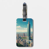 Étiquette À Bagage Taipei 101 Taïwan (Dos Vertical)