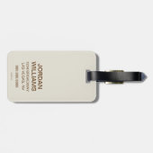 Étiquette À Bagage Tais-toi café (Dos horizontal)