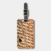 Étiquette À Bagage Tambour rouge de "rougets communs" - par (Devant Vertical)