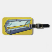 Étiquette À Bagage Tanning Bed Retro Spa (Devant horizontal)