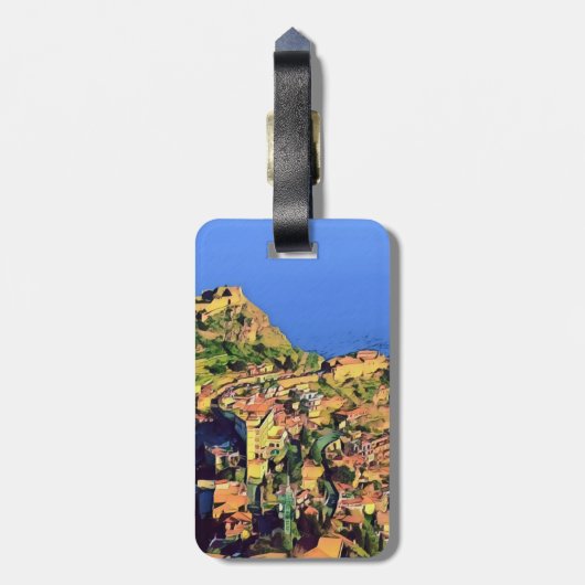 Étiquette À Bagage TAORMINE - Sicile - (Dos Vertical)