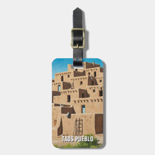 Étiquette À Bagage Taos Pueblo Nouveau-Mexique