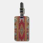 Étiquette À Bagage Tapis Kilim Turc (Devant Vertical)