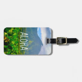 Étiquette À Bagage Taro Fields, Hanalei, Kauai, Hawaii (Devant horizontal)