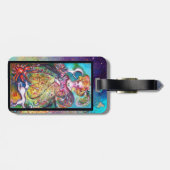 ÉTIQUETTE À BAGAGE TAROTS DES OMBRES PERDUES / LA DAME DE LA LUNE (Dos horizontal)