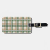 Étiquette À Bagage Tartan (Devant horizontal)