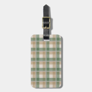 Étiquette À Bagage Tartan