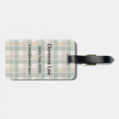 Étiquette À Bagage Tartan (Dos horizontal)