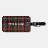 Étiquette À Bagage Tartan (Devant horizontal)