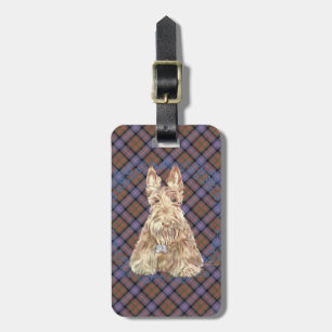 Étiquette À Bagage Tartan Cochran Scottie