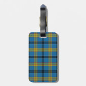 Étiquette À Bagage Tartan de Laing (Dos Vertical)