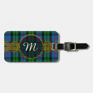 Étiquette À Bagage Tartan de Morrison de monogramme
