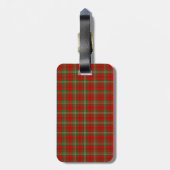 Étiquette À Bagage Tartan de Scott de clan (Dos Vertical)