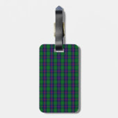 Étiquette À Bagage Tartan de Shaw de clan (Dos Vertical)