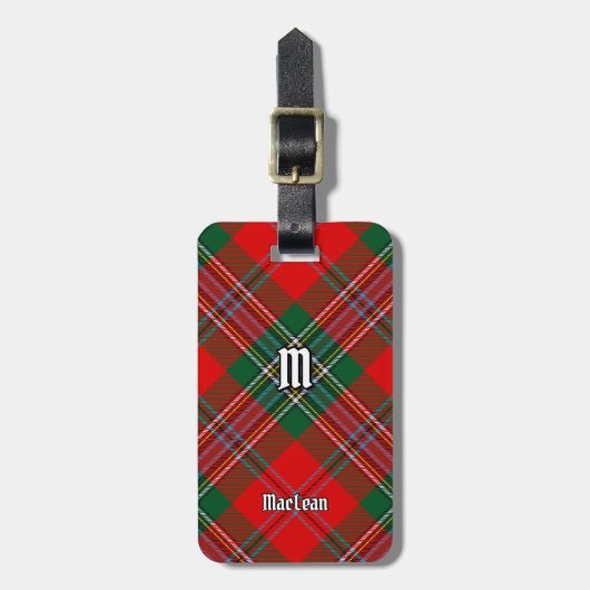 Étiquette À Bagage Tartan du clan MacLean (Devant Vertical)