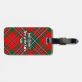 Étiquette À Bagage Tartan du clan MacLean (Dos horizontal)