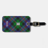 Étiquette À Bagage Tartan du clan Malcolm (Devant horizontal)