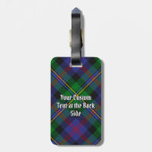 Étiquette À Bagage Tartan du clan Malcolm (Dos Vertical)
