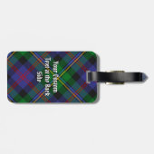 Étiquette À Bagage Tartan du clan Malcolm (Dos horizontal)