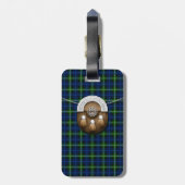 Étiquette À Bagage Tartan et escarcelle de Forbes de clan (Dos Vertical)