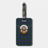 Étiquette À Bagage Tartan et escarcelle de Mitchell de clan (Dos Vertical)