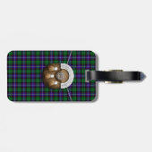 Étiquette À Bagage Tartan et escarcelle de Mitchell de clan (Dos horizontal)