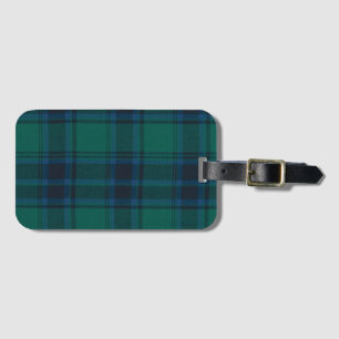 Étiquette À Bagage Tartan monoface avec emplacement de carte