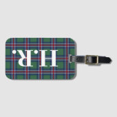 Étiquette À Bagage Tartan squares pattern personalized (Devant Horizontal)