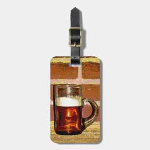 Étiquette À Bagage Tasse de bière