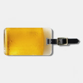 Étiquette À Bagage Tasse de bière mousseuse (Devant horizontal)