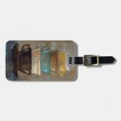 Étiquette À Bagage Tasses de café empilées (Devant horizontal)