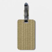 Étiquette À Bagage Tatami Pixel 8 Bits 畳 (Dos Vertical)