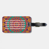 Étiquette À Bagage Tattoo Kaleidoscope Fractal (Dos horizontal)