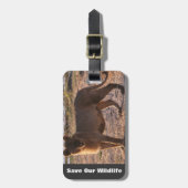 Étiquette À Bagage Tau Sauver notre faune (Devant Vertical)
