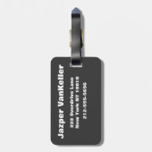 Étiquette À Bagage Tau Sauver notre faune (Dos Vertical)