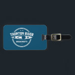 Étiquette À Bagage Taunton River Massachusetts Kayak<br><div class="desc">La rivière Taunton coule librement sans barrages ni autres bassins depuis sa formation à la confluence des rivières Matfield et Town à Bridgewater jusqu'au point quarante milles en aval où elle se jette dans la baie Mount Hope.</div>