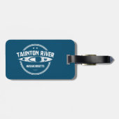 Étiquette À Bagage Taunton River Massachusetts Kayak (Dos horizontal)