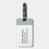 Étiquette À Bagage TAURIEL™ - Voici notre combat (Dos Vertical)