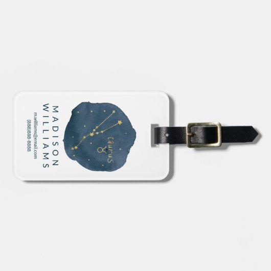 Étiquette À Bagage Taurus (Devant horizontal)