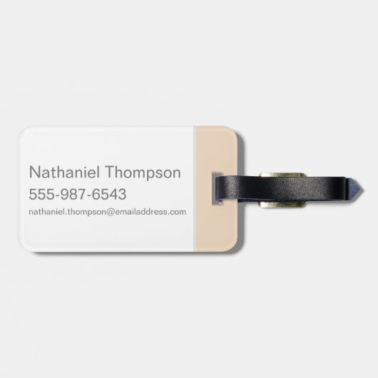 ÉTIQUETTE À BAGAGE TAZ™ (Dos horizontal)