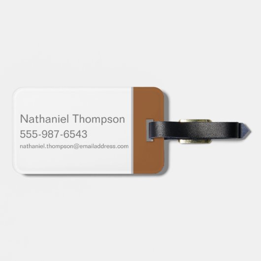 Étiquette À Bagage TAZ™ Crazy Smile (Dos horizontal)