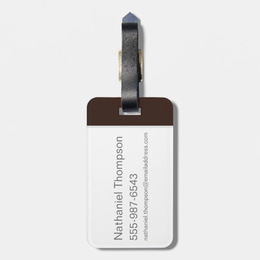 Étiquette À Bagage TAZ™ Evil Grin (Dos Vertical)