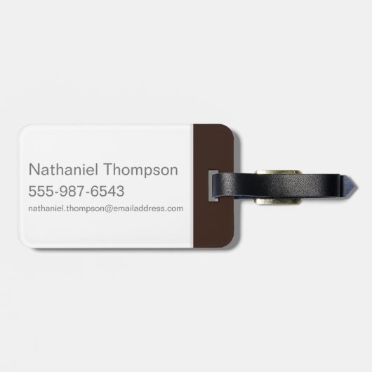 Étiquette À Bagage TAZ™ Evil Grin (Dos horizontal)